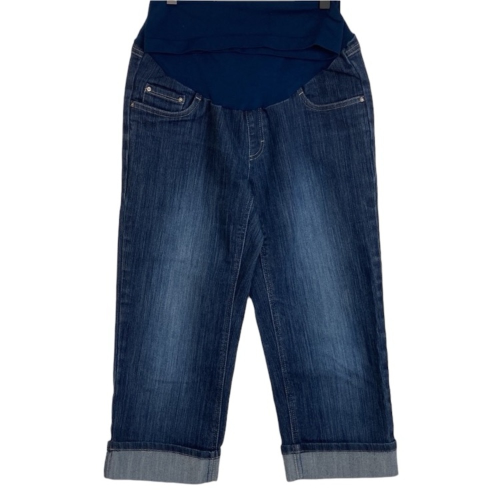 Oh Baby by Motherhood Cuffed Denim Capri Jeans